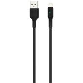USB Cable Gelius Pro Lumin Lamp GP-UC100 Lightning Black (3A)  (12 мес)