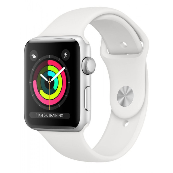 Apple Watch Series 3 GPS 42mm Silver Aluminum Case with Fog Sport Band (MTF22FS/A) UACRF - фото Apple Watch Series 3 GPS 42mm Silver Aluminum Case with Fog Sport Band (MTF22FS/A) UACRF