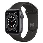 Apple Watch Series 6 GPS 40mm Space Gray Aluminum Case w. Black Sport B. (MG133UL/A) UACRF