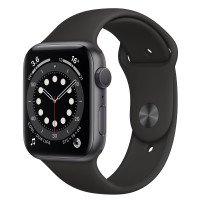 Apple Watch Series 6 GPS 40mm Space Gray Aluminum Case w. Black Sport B. (MG133UL/A) UACRF