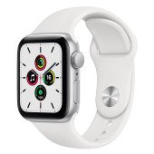 Apple Watch SE GPS 40mm Silver Aluminum Case w. White Sport B. (MYDM2UL/A) UACRF