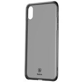 Чехол Накладка для iPhone X/Xs Baseus Simple Series Case (transparent black)