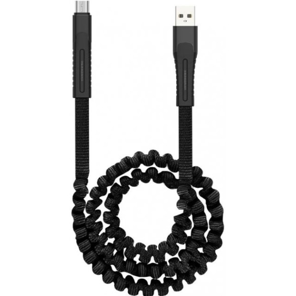 USB Cable Gelius Pro Spring GP-UC101 Micro USB Black (2.4A) (12 мес) - фото USB Cable Gelius Pro Spring GP-UC101 Micro USB Black (2.4A) (12 мес)