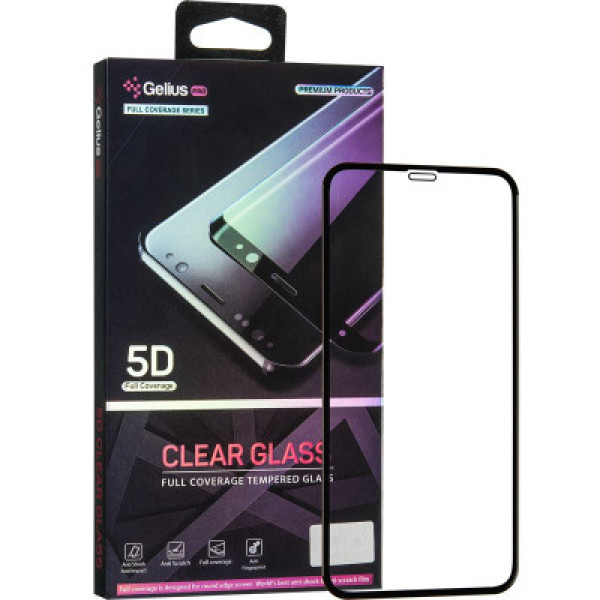 Защитное стекло Gelius Pro 5D Clear Glass for iPhone 11 Pro Max Black - фото Защитное стекло Gelius Pro 5D Clear Glass for iPhone 11 Pro Max Black