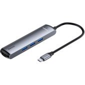HUB Baseus Mechanical Eye 6-in-1 Type-C to 3xUSB3.0+RJ-45+HDMI (CAHUB-J0G)