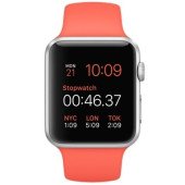 Apple Watch Sport 42mm Silver Aluminum Case with (PRODUCT)RED Sport Band (MMED2)