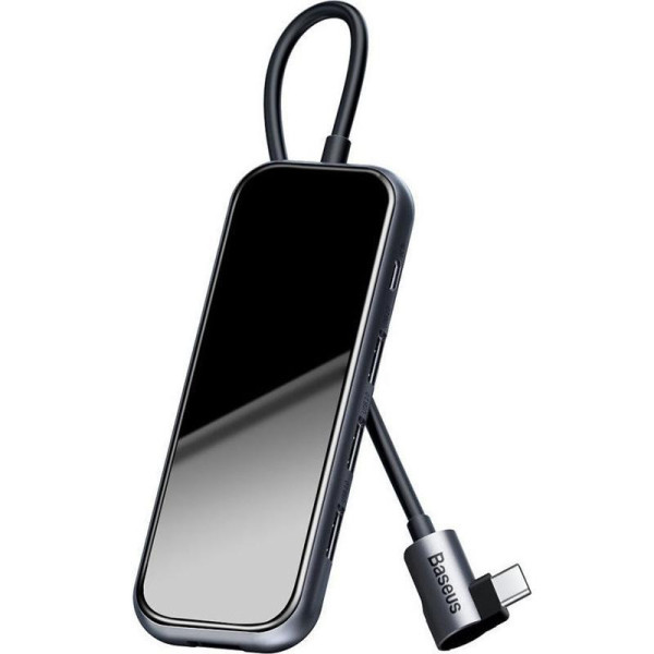 HUB Baseus Multi-Functional Type-C to 4xUSB 2.0 Deep Gray (CAHUB-JZ0G) - фото HUB Baseus Multi-Functional Type-C to 4xUSB 2.0 Deep Gray (CAHUB-JZ0G)