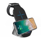 Бездротове зарядний пристрій Smart Dock 3-in-1 H18 Fast 15W (black)