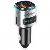 FM Modulator Gelius Pro RGB-QC GP-FMT040 Black/Silver (12 мес)