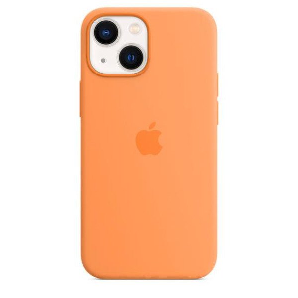 Чехол Накладка для iPhone 13 mini Apple Silicone Case with MagSafe (Marigold) - фото Чехол Накладка для iPhone 13 mini Apple Silicone Case with MagSafe (Marigold)