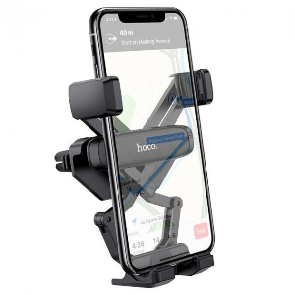 Автомобильный держатель HOCO CA51A Tour Gravity Linkage Car Holder (Black) - фото Автомобильный держатель HOCO CA51A Tour Gravity Linkage Car Holder (Black)