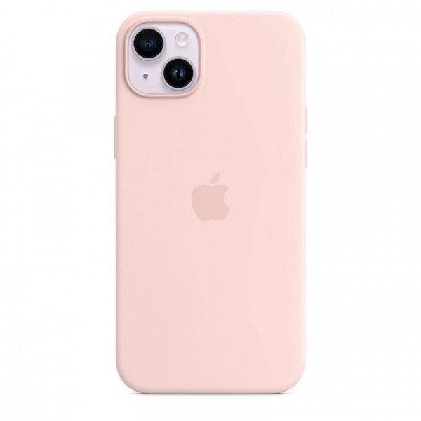 Чехол для iPhone 14 Apple Silicone Case with MagSafe (Chalk Pink)