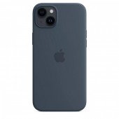 Чехол для iPhone 14 Apple Silicone Case with MagSafe (Storm Blue)
