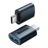 Переходник Baseus Ingenuity Series Mini OTG Adapter Type-C to USB 3.1 Blue ZJJQ000003