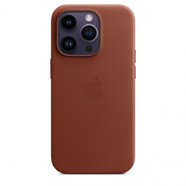 Чехол для iPhone 14 Pro Apple Leather Case with MagSafe (Umber) - фото Чехол для iPhone 14 Pro Apple Leather Case with MagSafe (Umber)