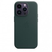 Чехол для iPhone 14 Pro Apple Leather Case with MagSafe (Forest Green)