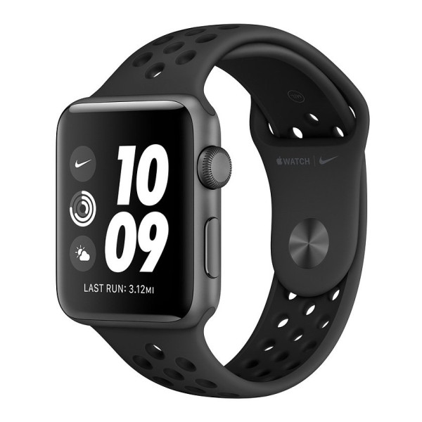 Apple Watch Nike+ Series 3 GPS 42mm Space Gray Aluminum w. Anthracite/BlackSport B. (MTF42FS/A) UACRF - фото Apple Watch Nike+ Series 3 GPS 42mm Space Gray Aluminum w. Anthracite/BlackSport B. (MTF42FS/A) UACRF