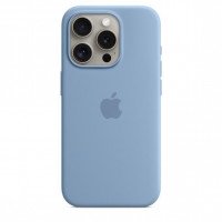 Чехол для iPhone 15 Pro Apple Silicone Case with MagSafe (Winter Blue)