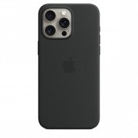 Чехол для iPhone 15 Pro Max Apple Silicone Case with MagSafe (Black)
