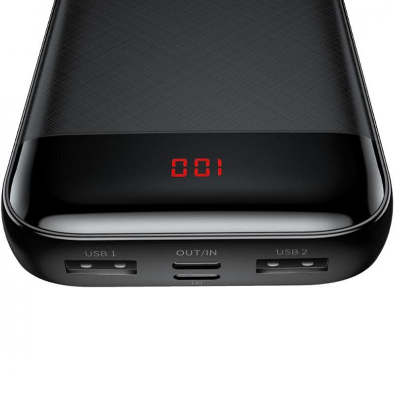 Портативное зарядное устройство Baseus Mini Cu Digital LCD (20000mAh) Black (PPALL-CKU01) фото 2 Портативное зарядное устройство Baseus Mini Cu Digital LCD (20000mAh) Black (PPALL-CKU01) фото 2