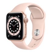 Apple Watch Series 6 GPS 40mm Gold Aluminum Case w. Pink Sand Sport B. (MG123UL/A) UACRF