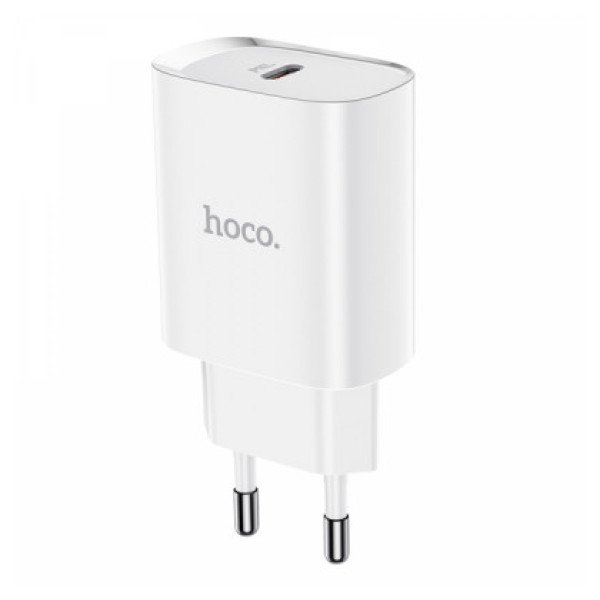 Сетевое зарядное устройство HOCO DC23 PD20W 1PD/20W/QC3.0 White