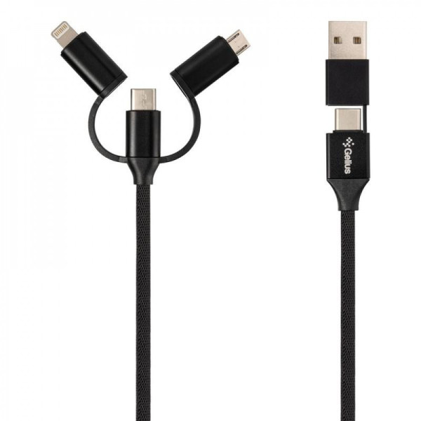 USB Cable Gelius Pro Unimog GP-UC510 5in1 Black (12 мес) - фото USB Cable Gelius Pro Unimog GP-UC510 5in1 Black (12 мес)