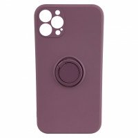 Чехол iPhone 12 Pro Max Silicone Case with Ring Holder (blueberry)