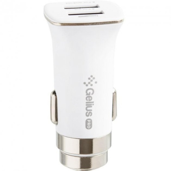 АЗУ Gelius Pro Apollo GP-CC01 2USB 3.1A White (12 мес) - фото АЗУ Gelius Pro Apollo GP-CC01 2USB 3.1A White (12 мес)