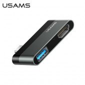 Перехідник Usams SJ462 Type-C mini HUB (USB + HDMI)