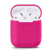 Чехол для AirPods 2/1 Full Silicone Case (Electric Pink)