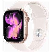 Apple Watch Series 11 GPS 42mm Rose Gold Alu. Case w. Light Blush S. Band - S/M (MEU04)