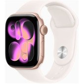 Apple Watch Series 11 GPS 42mm Rose Gold Alu. Case w. Light Blush S. Band - M/L (MEU44)