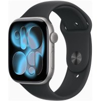 Apple Watch Series 11 GPS 46mm Space Grey Alu. Case w. Black S. Band - M/L (MEV44)