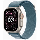 Apple Watch Ultra 3 GPS + Cellular 49mm Natural Tit. Case w. Light Blue Alpine Loop - Small (MEWK4)