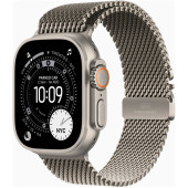 Apple Watch Ultra 3 GPS + Cellular 49mm Natural Tit. Case w. Natural Tit. Milanese Loop - Small (MEWW4)