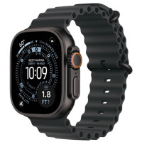 Apple Watch Ultra 3 GPS + Cellular 49mm Black Tit. Case w. Black Ocean Band (MF0J4)