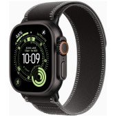 Apple Watch Ultra 3 GPS + Cellular 49mm Black Tit. Case w. Black/Charcoal Trail Loop - M/L (MF1H4)