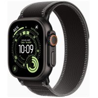 Apple Watch Ultra 3 GPS + Cellular 49mm Black Tit. Case w. Black/Charcoal Trail Loop - M/L (MF1H4)
