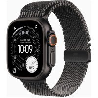 Apple Watch Ultra 3 GPS + Cellular 49mm Black Tit. Case w. Black Tit. Milanese Loop - Small (MF1N4)