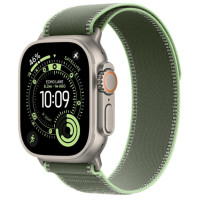 Apple Watch Ultra 3 GPS + Cellular 49mm Natural Tit. Case w. Green/Neon Trail Loop - S/M (MF1V4+MFT44)