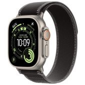 Apple Watch Ultra 3 GPS + Cellular 49mm Natural Tit. Case w. Black/Charcoal Trail Loop - M/L (MF1V4+MFT94)