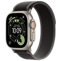 Apple Watch Ultra 3 GPS + Cellular 49mm Natural Tit. Case w. Black/Charcoal Trail Loop - M/L (MF1V4+MFT94)