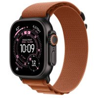 Apple Watch Ultra 3 GPS + Cellular 49mm Black Tit. Case w. Terra Cotta Alpine Loop - Large (MF254+MG9F4)