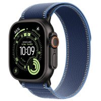 Apple Watch Ultra 3 GPS + Cellular 49mm Black Tit. Case w. Blue/Bright Blue Trail Loop - M/L (MF254+MG9R4)