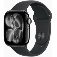 Apple Watch Series 11 GPS + Cellular 42mm Jet Black Alu. Case w. Black S. Band - S/M (MF834)
