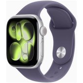 Apple Watch Series 11 GPS + Cellular 42mm Silver Alu. Case w. Purple Fog S. Band - M/L (MF8J4)
