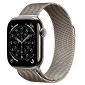 Apple Watch Series 11 GPS + Cellular 42mm Natural Tit. Case w. Natural Milanese Loop (MF8P4)