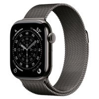 Apple Watch Series 11 GPS + Cellular 42mm Slate Tit. Case w. Slate Milanese Loop (MF9K4+MGJ14)