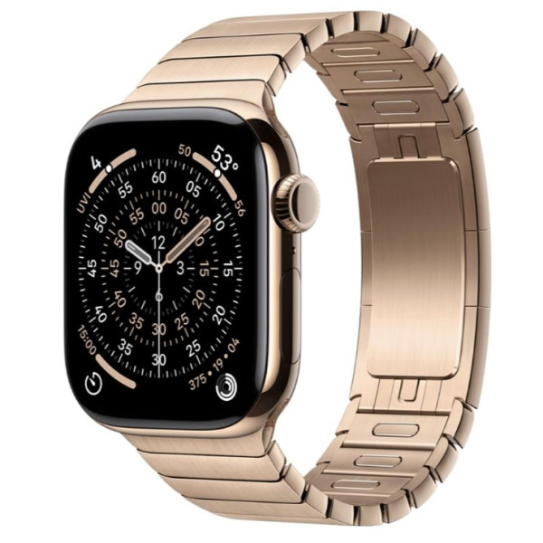 Apple Watch Series 11 GPS + Cellular 42mm Gold Tit. Case w. Gold Link Bracelet (MF9M4+MXMC3) - фото Apple Watch Series 11 GPS + Cellular 42mm Gold Tit. Case w. Gold Link Bracelet (MF9M4+MXMC3)